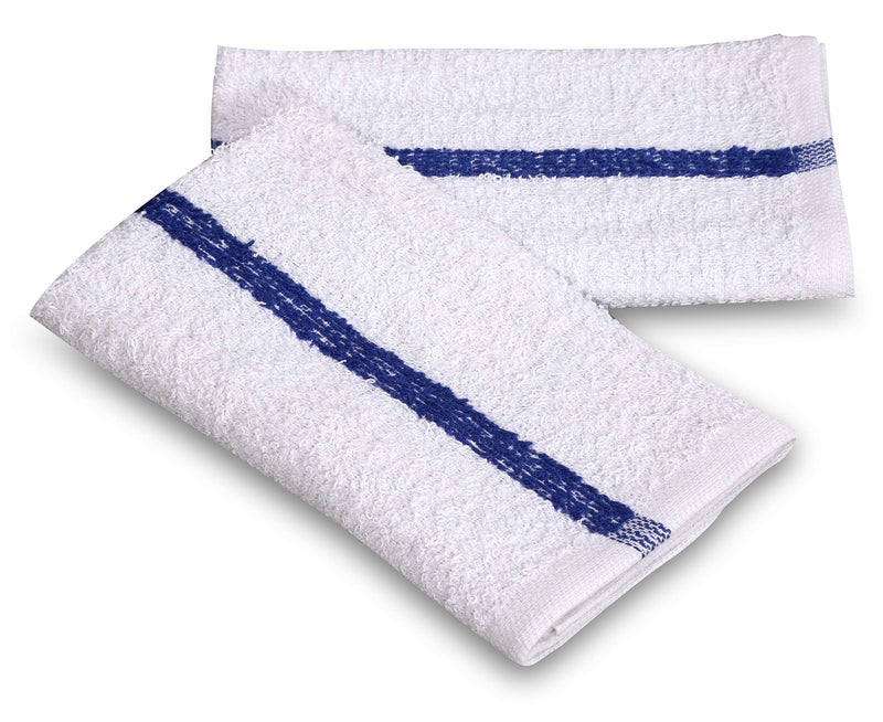 GOLD TEXTILES New Cotton Blend White Restaurant Bar Mops Kitchen Towels (12, White) - Image 2